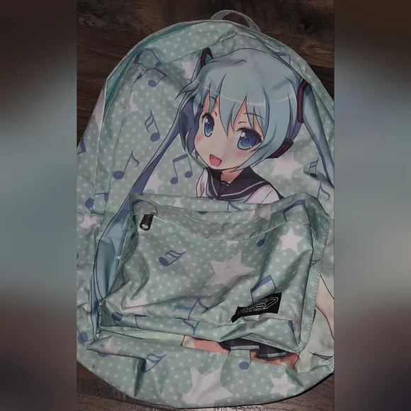 Hatsune Miku Polka Dot Music Note Backpack - Picture 1 of 2